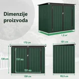 Domaro Metalna kućica za kante za otpatke ( 2136 )