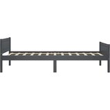  Okvir za krevet od masivne borovine sivi 100 x 200 cm | Eponuda.ba