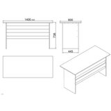 Hanah home set kancelarijskog nameštaja Vo11 w