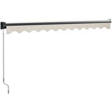 vidaXL Tenda na uvlačenje krem 3 5 x 2 5 m od tkanine i aluminija | shoptok.hr
