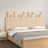 vidaXL Stensko posteljno vzglavje 159,5x3x80 cm trdna borovina cene