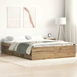 Maison Chic Posteljni okvir - Dvoposteljna postelja - Zakonska postelja brez vzmetnice artisian hrast 160x200 cm-J3504, (21763098) | Shoptok.si