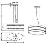  Trio - Luster na sajli NIKOSIA 2xE27/40W/230V srebran | Eponuda.com