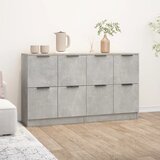  Komoda 2 kom siva boja betona 60x30x70 cm od konstruiranog drva | shoptok.hr