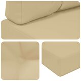  Zunanja blazina za kavč 2 pcs Bež Poliester, (5000202655) | Shoptok.si
