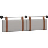  Držeće uzglavlje Zidne Oblačnosiva 170 x 55 x 5 cm Antikni PU - Siva boja oblaka 160 cm bez LED | shoptok.hr