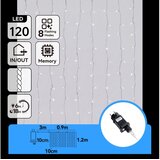  Aigostar-LED Spoljni božićni niz lampica 120xLED/8 funkcija 3,9x1,2m IP44 hladno bela Cene