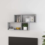 vidaXL zidna polica siva boja betona 100 x 18 x 53 cm od iverice Cijene