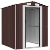  Vrtno spremište tamnosmeđe 192x191x223 cm pocinčani čelik | shoptok.hr