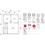 Male kuće Drvena kuća VERONA 595 × 470 cm sa šindrom | shoptok.hr