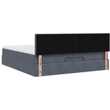  Otomanski krevet s madracem tamnosivi 180x200 cm baršunasti | shoptok.hr