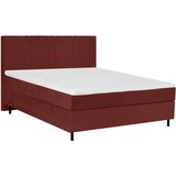 Welnova POSTELJA BOXSPRING 180 cm x 200 cm , les, tekstil bordo Cene