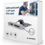 Gembird PEX-COMLPT-01 COM serial port+LPT port PCI-Express add-on card, +extra low-profile bracket kontroler | ePonuda.com