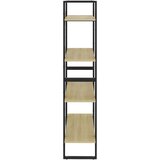 Ormarić za knjige s 4 razine boja hrasta 80x30x140 cm drveni | shoptok.hr