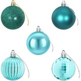  Set božićnih kuglica 75 kom. Zelena 6 cm Polistiren | shoptok.hr