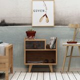 Hanah home Noćni Ormarić Polla 50x52x40cm Hrast-Tamno Siva | Eponuda.ba