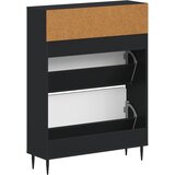  Ormar za cipele HAARLEM 78 x 24 x 103 cm Konstruirano drvo Crna | shoptok.hr