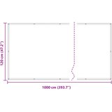  Balcony ekran Svijetlo siva i bijela. 120 x 1000 cm | shoptok.hr