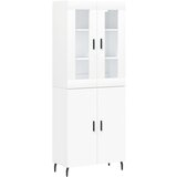 Maison Chic Visoka omara - Komoda - Predalnik bela 69,5x34x180 cm inženirski les, (21720580) Cene