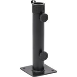  Baza suncobrana za stup Ø 38/48 mm mat crna čelična | shoptok.hr