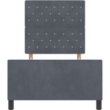  temno siva postelja 90x190 cm žamet | Shoptok.si
