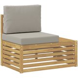  Set vanjskih sofa s jastukom 5 Komad Bijela i svjetlosiva | shoptok.hr