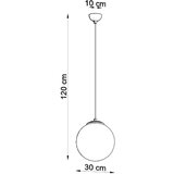  Obesna svetilka UGO 30, (21347620) | Shoptok.si