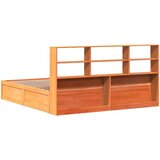 vidaXL Okvir kreveta bez madraca voštano smeđi 200x200 cm od borovine | shoptok.hr