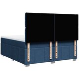  Krevet s oprugama i madracem plavi 200 x 200 cm od tkanine | shoptok.hr