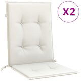  The Living Store Blazina za stol 2 kosa melanž krem 100x50x4 cm blago - Blazina Za Stol Z Nizkim Naslonjalom, (21487243) | Shoptok.si