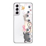  Torbica silikonska print skin za samsung G991B galaxy S21 cats Cene