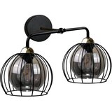  Zidno svetlo SOLO BLACK 2xE27/60W/230V crno/zlatno | Eponuda.com