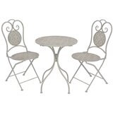 Bistro 3-dijelni bistro set čelični sivi Cijene