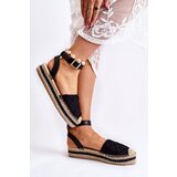 Gemre WS1 Women's Espadrilles Sandals On The Platform Black Susane | ePonuda.com
