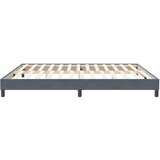  Okvir kreveta bez madraca tamno sivi 200x210 cm baršun | shoptok.hr