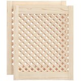  Vrata za ormarić rešetkasti dizajn 2 kom 49,5x61,5 cm borovina | shoptok.hr