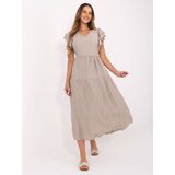 Italy Moda Dress-MI-SK-A2489.21-beige Cene