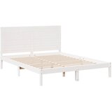  Dugi okvir kreveta bez madraca bijeli 140 x 220 cm masivno drvo | Eponuda.com
