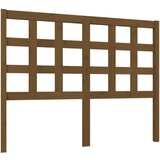 Maison Chic posteljno vzglavje - vzglavna omarica - nočna omarica medeno rjavo 125,5x4x100 cm trdna borovina, (21707164) Cene