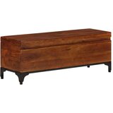 vidaXL Skrinja za shranjevanje 110x35x41 cm trden akacijev les | Shoptok.si