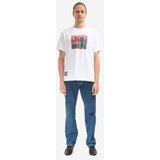 Wood Wood Bombažna kratka majica Bobby Paris Chic Painting T-shirt bela barva | Shoptok.si