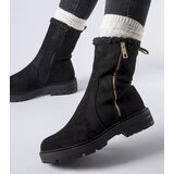 Gemre Black insulated ankle boots with a zipper Sunnyslope | ePonuda.com