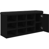  Klupa za cipele crna 102 x 32 x 50 cm od konstruiranog drva | Eponuda.com