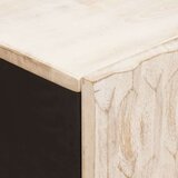  Kreveta Finš bijelog pranja 60 x 33 5 x 75 cm Čvrsto drvo manga | shoptok.hr