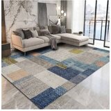 Tepih sa gumenom podlogom 160x230cm - Bež-džins pravougaonici, TG-4126 | ePonuda.com