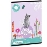 Ars Una cute animals - kitten črtasti zvezek A/5 | Shoptok.si