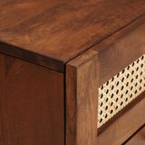  Noćni ormar 2 pcs Smeđa 40 x 33,5 x 46 cm Čvrsto drvo akacije | shoptok.hr