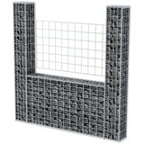  Gabionska košara U-oblika od pocinčanog čelika 160 x 20 x 150 cm | shoptok.hr