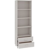  Visoka komoda HAMAR bijela 60 x 35 x 180 cm od masivne borovine | shoptok.hr
