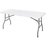  Sto na rasklapanje 183x76 cm, Sklopivi, Beli | Eponuda.com
